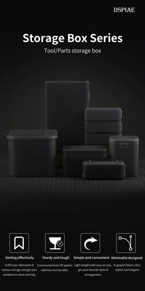 DSPIAE BOX-1 Black Plastic Accessory Storage Box 147/88/33 mm / Pojemnik na akcesoria – zdjęcie 2