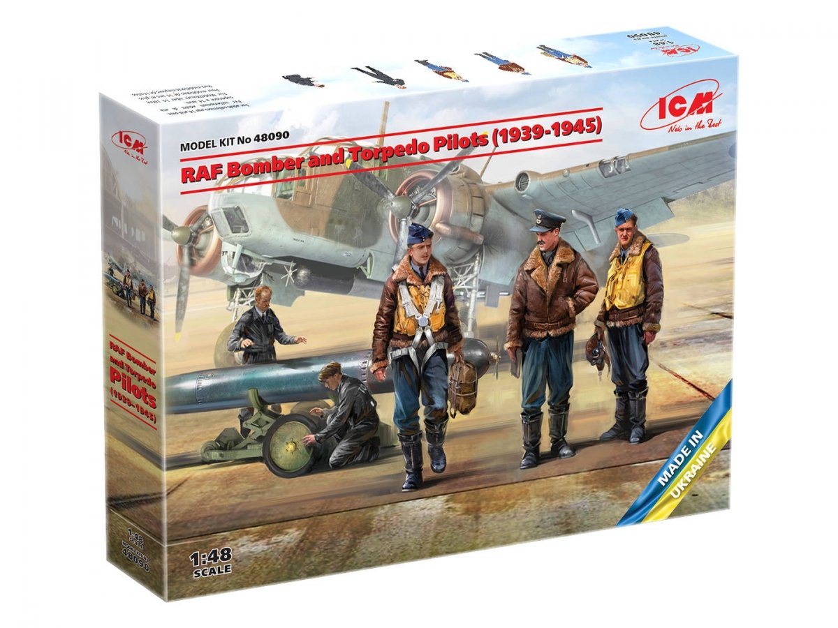 ICM 48090 RAF Bomber and Torpedo Pilots 1939-1945 1/48 – zdjęcie 2