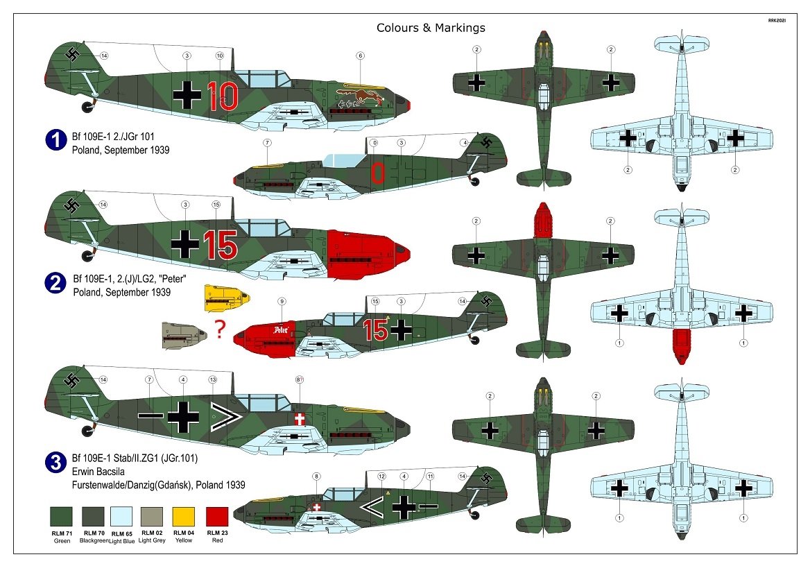 AZ Model AZ7801 Bf 109E-1 „Polish Campaign“ 1/72 – zdjęcie 2