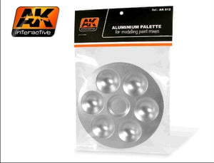 AK Interactive AK612 Aluminium Paint Palette 6 Wells