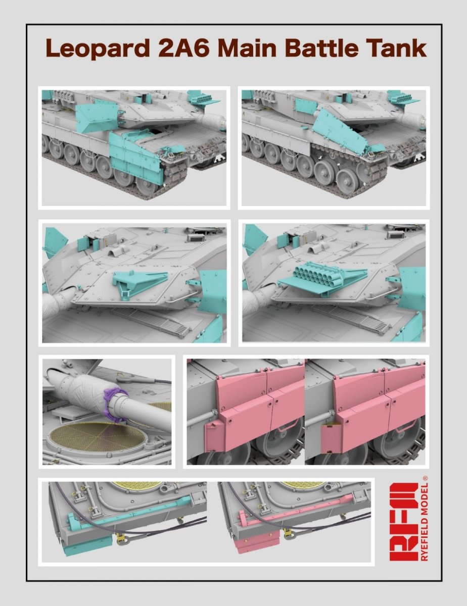 Rye Field Model 5065 Leopard 2A6 Main Battle Tank 1/35 – image 4