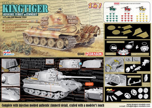 Dragon 6840 Sd.Kfz.182 Kingtiger Henschel Production w/Zimmerit s.Pz.Abt.505 Russia 1944 1/35 – imagen 4