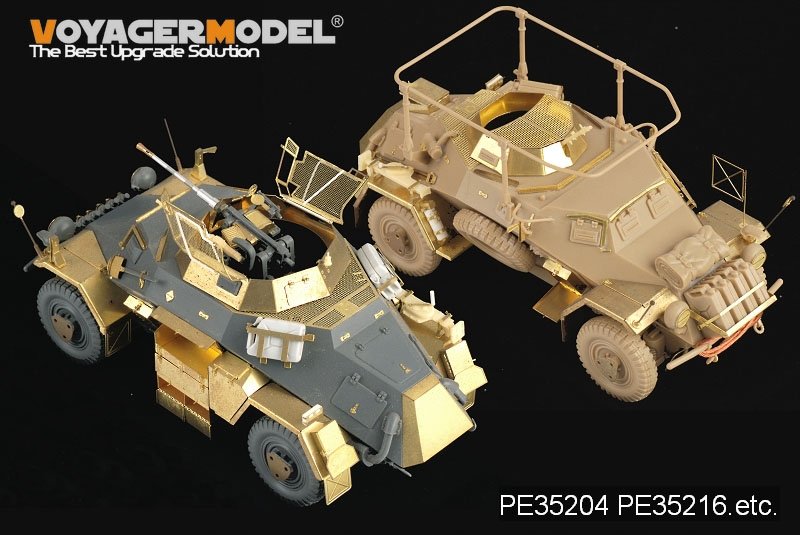 Voyager Model PE35204 WWII Sd.Kfz 222 4Rad for TAMIYA 1/35 – immagine 10