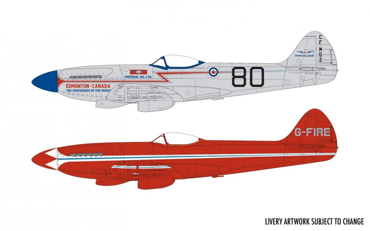 Airfix 05139 Supermarine Spitfire MkXIV Civilian Schemes 1/48 – image 3