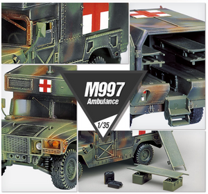 Academy 13243 M997 Humvee Maxi Ambulance 1/35 – zdjęcie 5