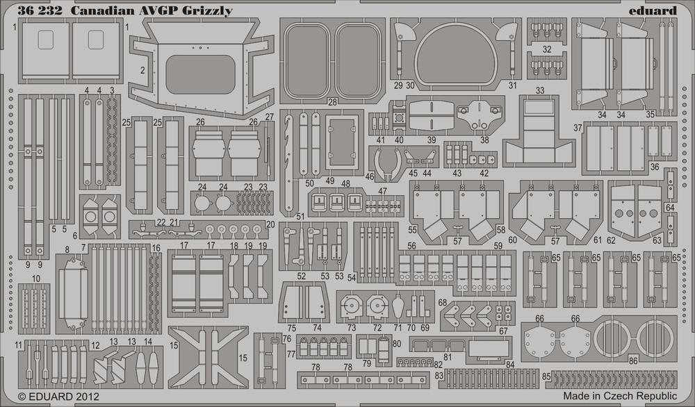 Eduard 36232 Canadian AVGP Grizzly 1/35 Trumpeter