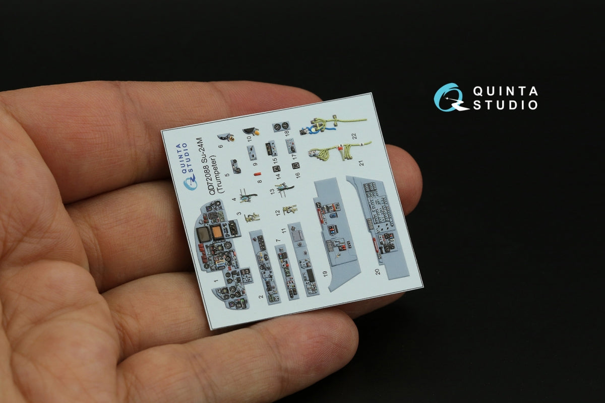 Quinta Studio QD72088 Su-24M 3D-Printed &amp;amp; coloured Interior on decal paper (Trumpeter) 1/72 – zdjęcie 7