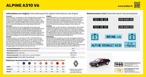 Heller 56146 Starter Kit - Alpine A310 V6 1/43 – zdjęcie 2