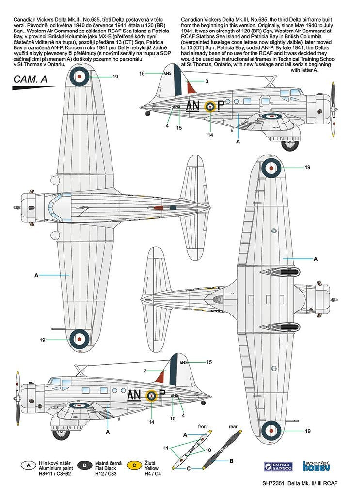 Special Hobby 72351 Delta Mk. II/ III RCAF 1/72 – zdjęcie 5