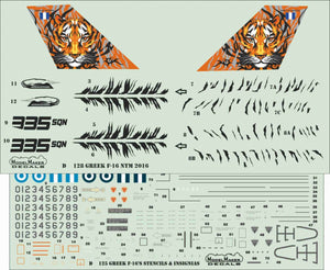 ModelMaker Decals D48128 Greek F-16 Nato Tiger Meet 2016 1/48 – zdjęcie 2