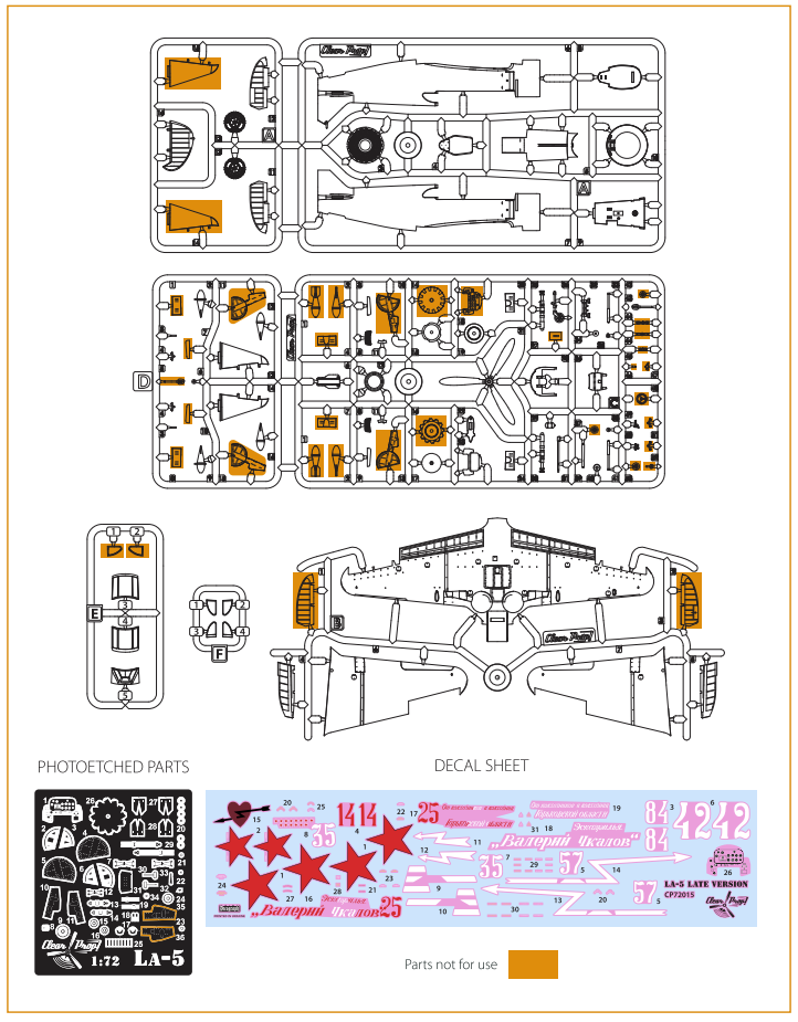Clear Prop! CP72015 La-5 late version ADVANCED KIT 1/72 – zdjęcie 5