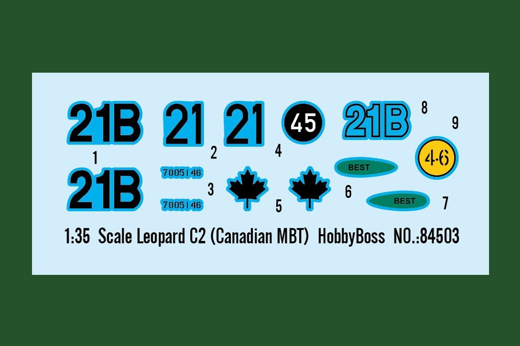 Hobby Boss 84503 Leopard C2 (Canadian MBT) 1/35 – image 14