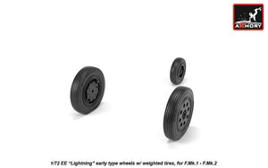 Armory Models AW72409 EE Lightning wheels w/ weighted tires, early 1/72 – zdjęcie 3