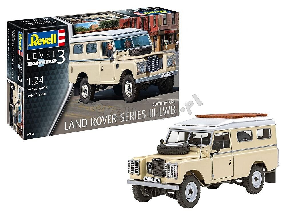 Revell 07056 Land Rover Series III LWB 109 commercial 1/24 – zdjęcie 2