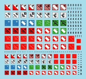 Star Decals 35-C1347 DANGER!. Signs for hazardous loads 1/35 – zdjęcie 2