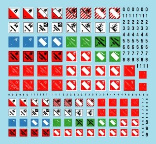 Star Decals 35-C1347 DANGER!. Signs for hazardous loads 1/35 – zdjęcie 2