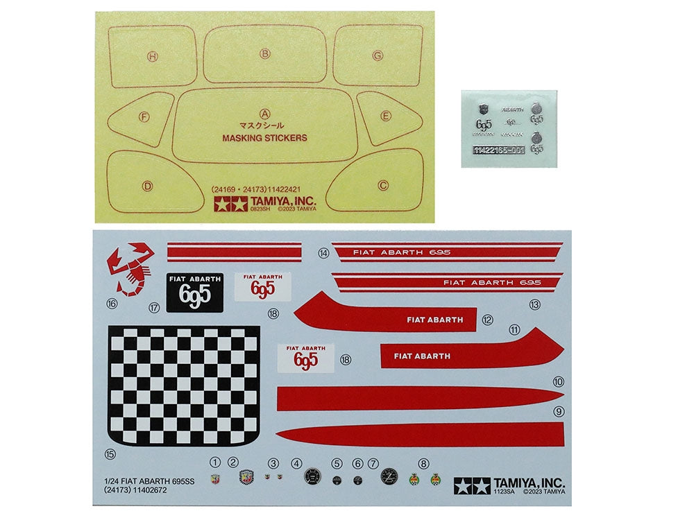 Tamiya 24173 Fiat Abarth 695SS 1/24 – zdjęcie 5