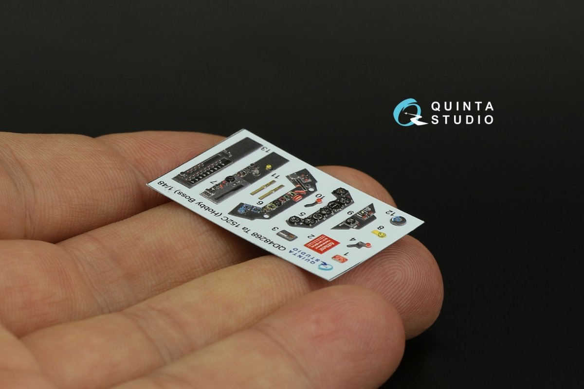 Quinta Studio QD48268 Ta 152C 3D-Printed &amp;amp; colored Interior on decal paper (Hobby Boss) 1/48 – image 4
