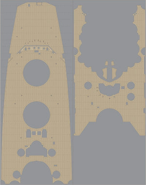 Pontos 35005WD1 IJN Musashi Wooden Deck set 1944 1/350