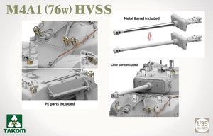 Takom 2205 M4A1 76(w) HVSS 1/35 – zdjęcie 3