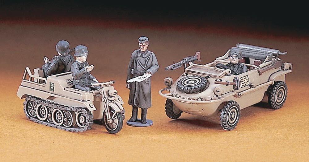 Hasegawa MT13 Schwimmwagen / Kettenkrad 1/72 – zdjęcie 2