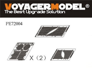 Voyager Model PE72004 WWII German KingTiger Grills &amp;amp; Gun Sight dual Set for DRAGON Kit 1/72