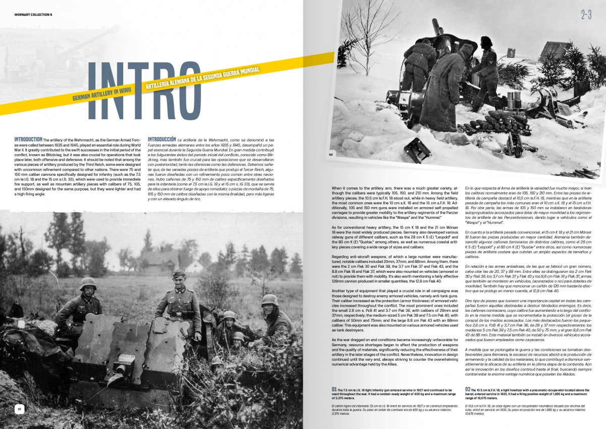 AK Interactive AK4907 WORN ART COLLECTION ISSUE 05 – GERMAN ARTILLERY - Bilingual English/Spanish – zdjęcie 2