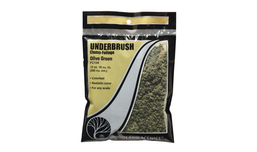 Woodland Scenics WFC134 Olive Green Underbrush (412cm3) – zdjęcie 2
