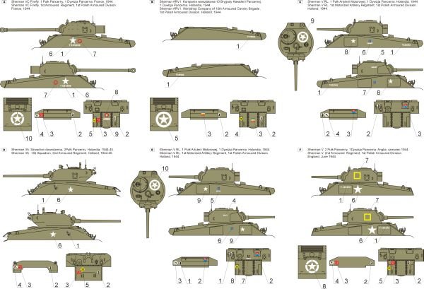 ToRo Model 35D10 - Polish Sherman tanks - 1st Polish Armoured Division, NWE 1944-45 vol.1 1/35 – zdjęcie 2