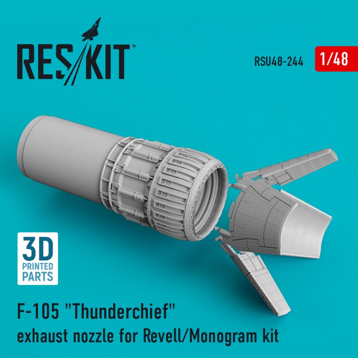 RESKIT RSU48-0244 F-105 "THUNDERCHIEF" EXHAUST NOZZLE FOR REVELL/MONOGRAM KIT 1/48