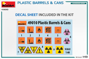 MiniArt 49010 PLASTIC BARRELS &amp;amp; CANS 1/48 – zdjęcie 2