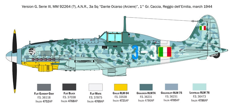 Italeri 2519 Macchi C.205 Veltro 1/32 – zdjęcie 18