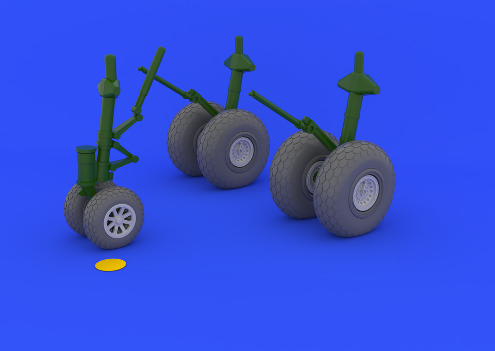 Eduard 648132 B-29 wheels 1/48 (REVELL) – immagine 2