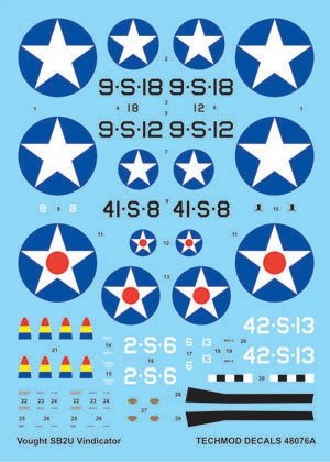 Techmod 48076 - Vought SB2U Vindicator 1/48