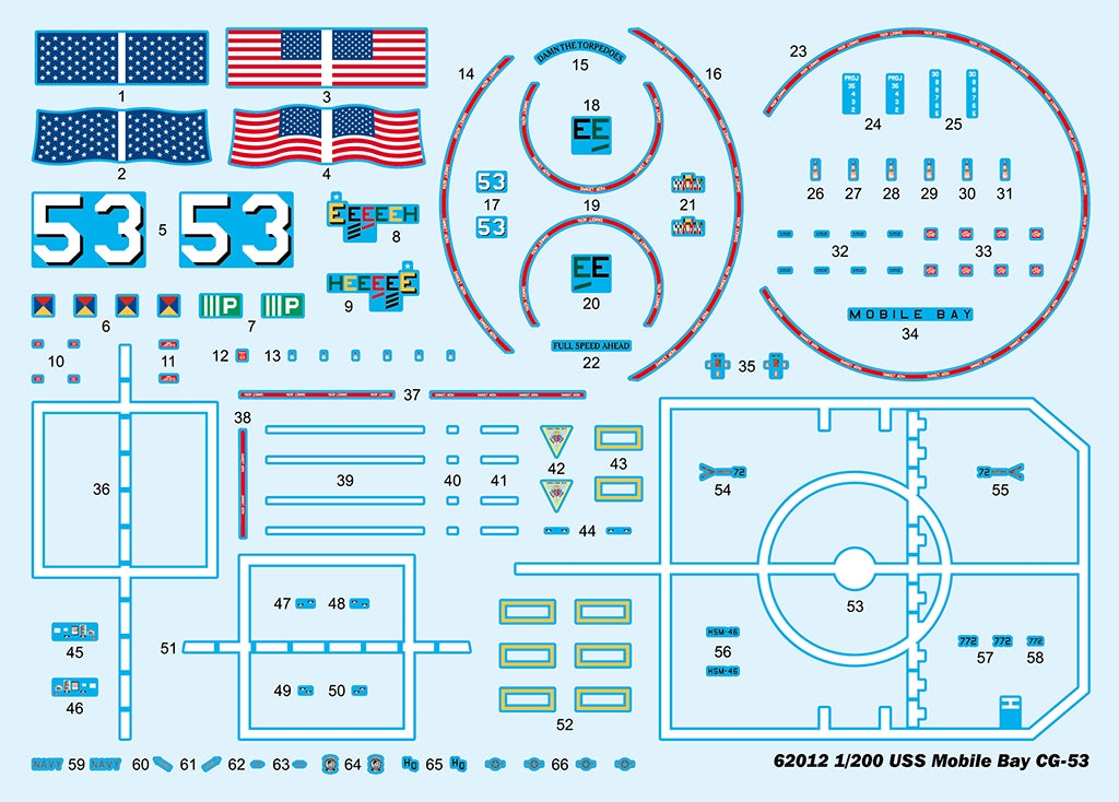 I Love Kit 62012 USS Mobile Bay CG-53 1/200