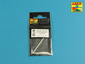 Aber 72L-70 Russian 107 mm ZIS-6 tank barrel for KV-2 1/72 – image 3