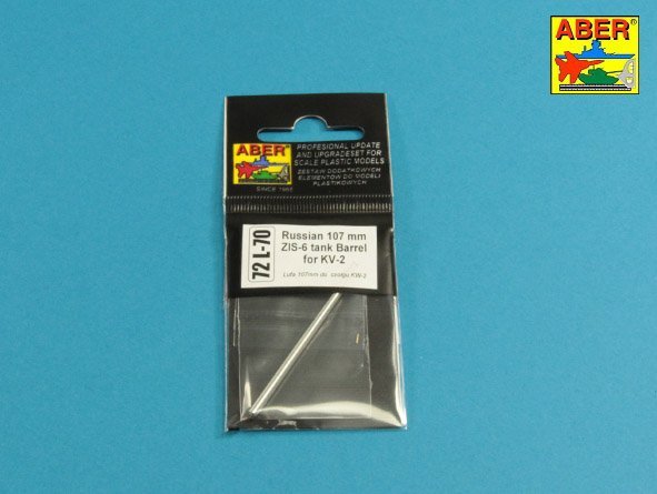 Aber 72L-70 Russian 107 mm ZIS-6 tank barrel for KV-2 1/72 – image 3