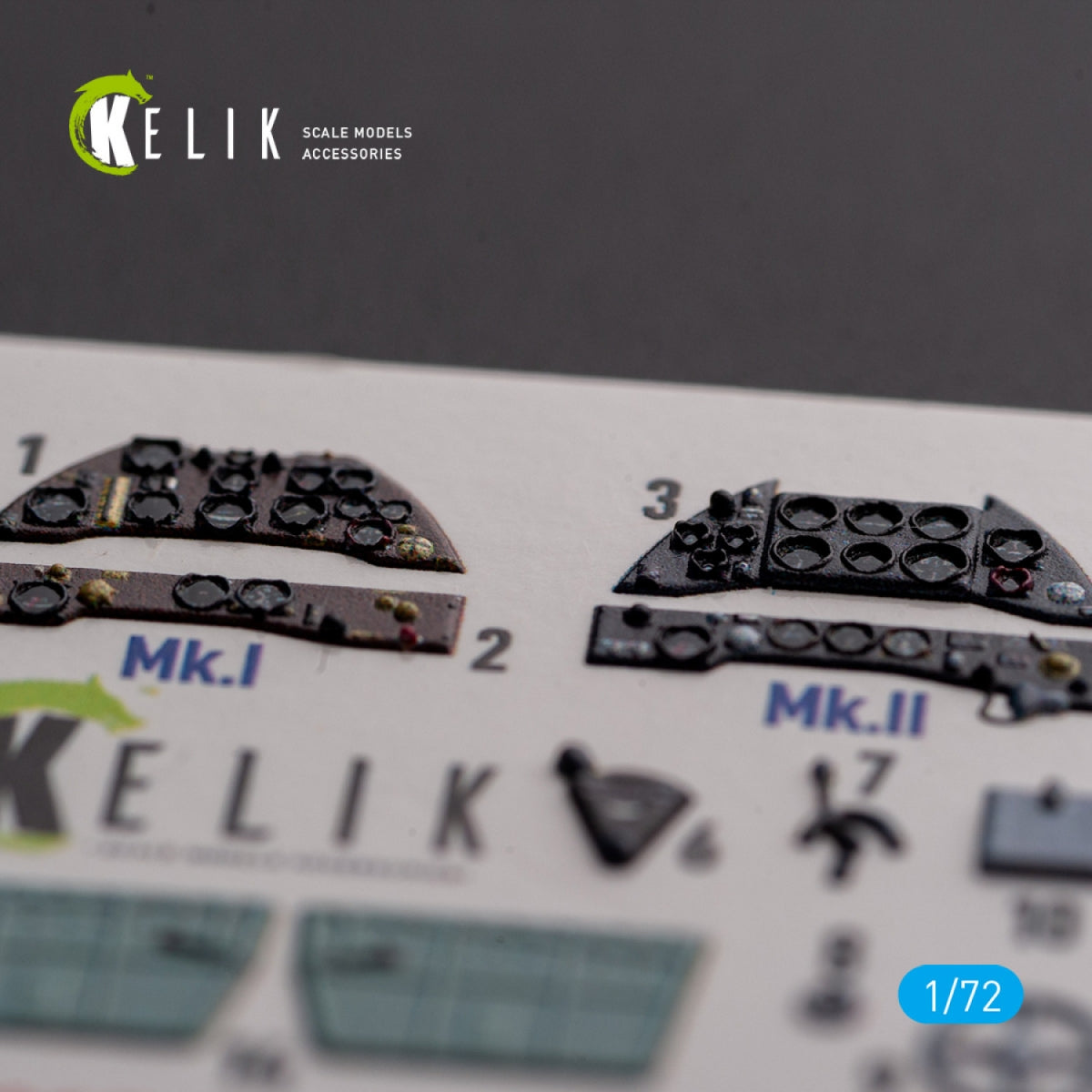 KELIK K72128 Gloster Gladiator Mk.I/II - décalcomanies 3D intérieures pour maquette Airfix au 1/72 – image 3