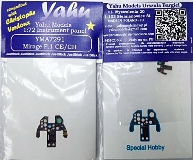 Yahu YMA7291 Mirage F.1 CE/CH (Special Hobby) 1/72
