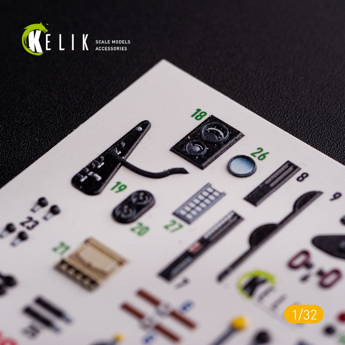 KELIK K32019 CR.42 LW - Interior 3D Decal for ICM kit 1/32 – zdjęcie 6