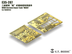 E.T. Model E35-287 WWII German Super Tank “MAUS” For TAKOM 1/35 – zdjęcie 2