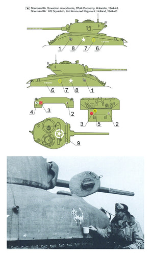 Toro 16D01 Polish Shermans vol.1 Sherman IIA / M4A1 (76)W 1st Polish Armoured Division (for ILK 61616) 1/16