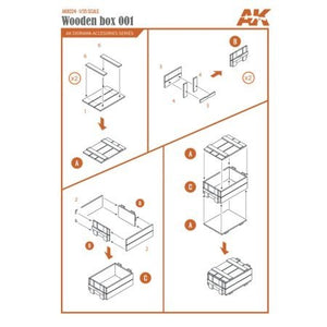 AK Interactive AK8224 LASER CUT WOODEN BOX 001 (7 UNITS) – zdjęcie 4