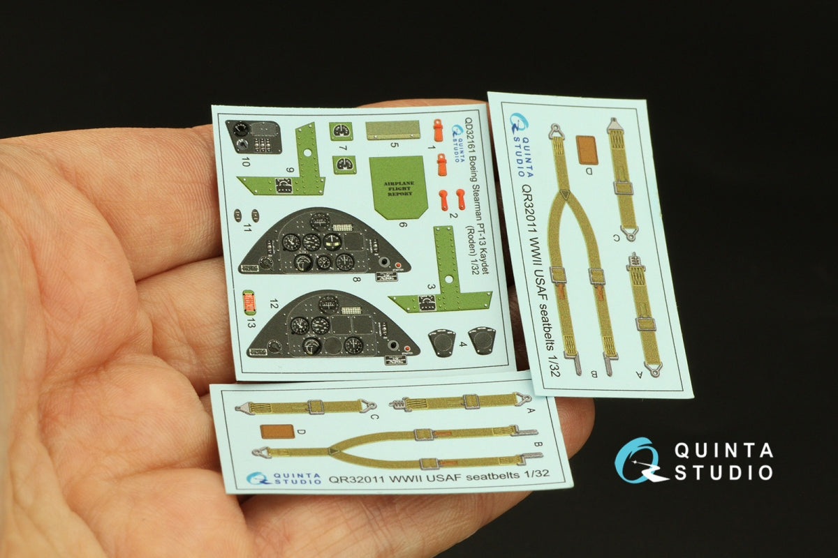 Quinta Studio QD32161 PT-13 Kaydet 3D-Printed &amp;amp; colored Interior on decal paper (Roden) 1/32 – image 3