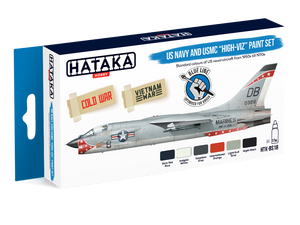 Hataka HTK-BS18 US Navy and USMC high-viz Paint Set 6x17ml
