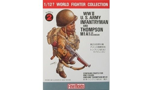 FineMolds FT2 W.W.II U.S. Infantry Man & Thompson M1A1 1/12