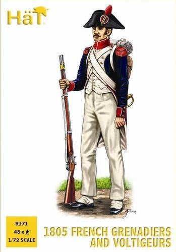 Hat 8171 Napoleonic French Elite Infantry with bicornes (1805) 1/72