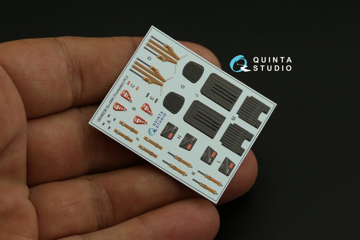 Quinta Studio QD48238 Su-24M 3D-Printed &amp;amp; coloured Interior on decal paper ( Trumpeter ) 1/48 – zdjęcie 12
