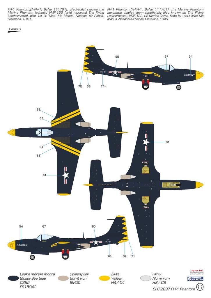 Special Hobby 72297 FH-1 Phantom Demonstration Teams and Trainers 1/72 – image 6