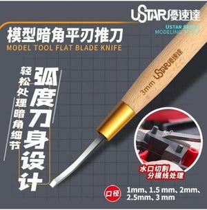 U-Star UA-90505 Flat Blade Knife 3 mm / Nóż z płaskim ostrzem 3 mm – zdjęcie 3